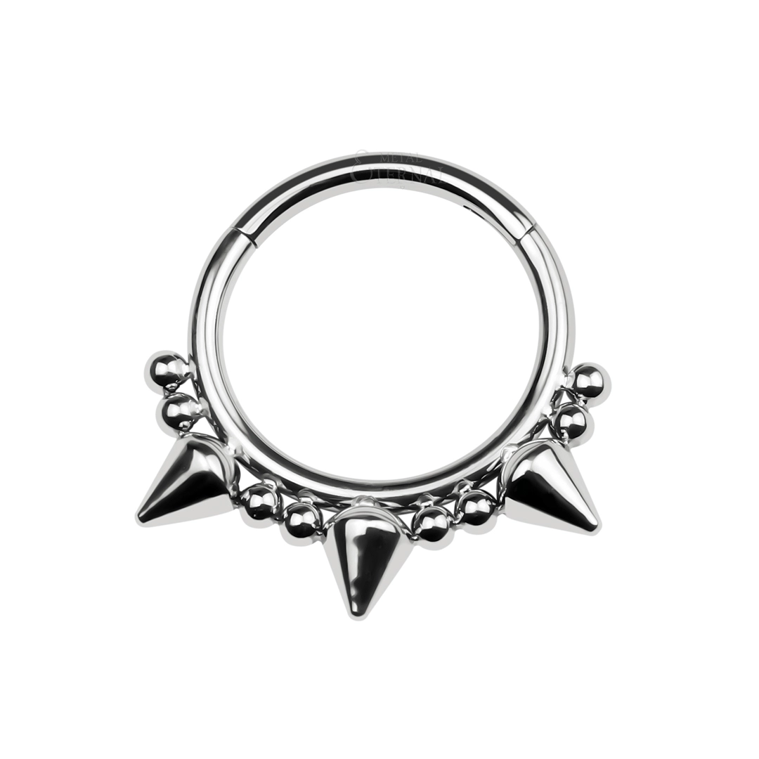 Eternal Astm F136 Implant Grade Titanium Hinged Clicker Piercing 1