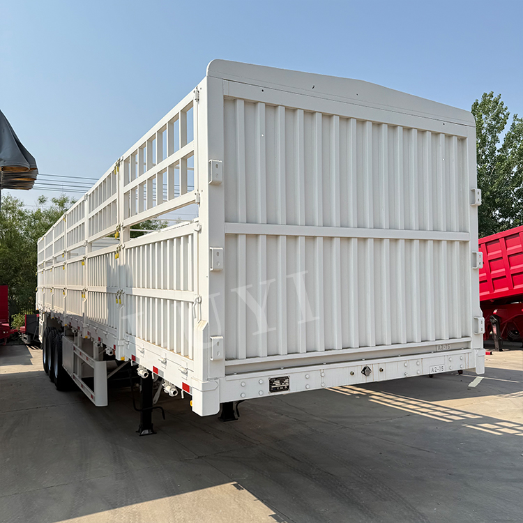 Cargo de 3 ejes Semirropante de carga 80T Transporte de servicio pesado 5