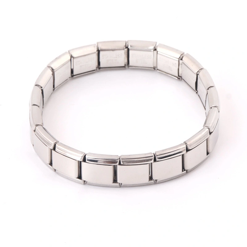 Hot selling stainless steel Italian charms bracelet elastic bracelet1 1