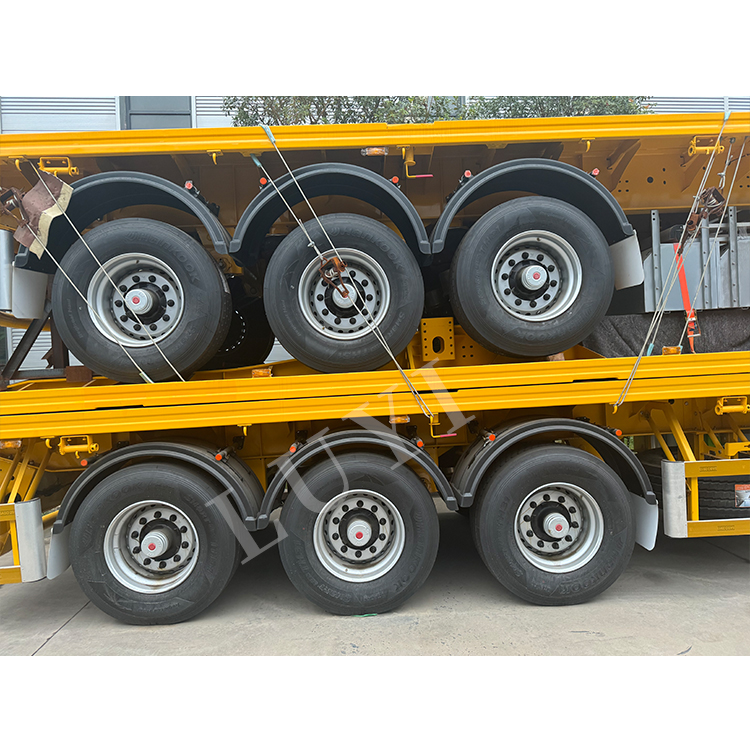 40ft Container Truck Flatbed Semi Trailer 6