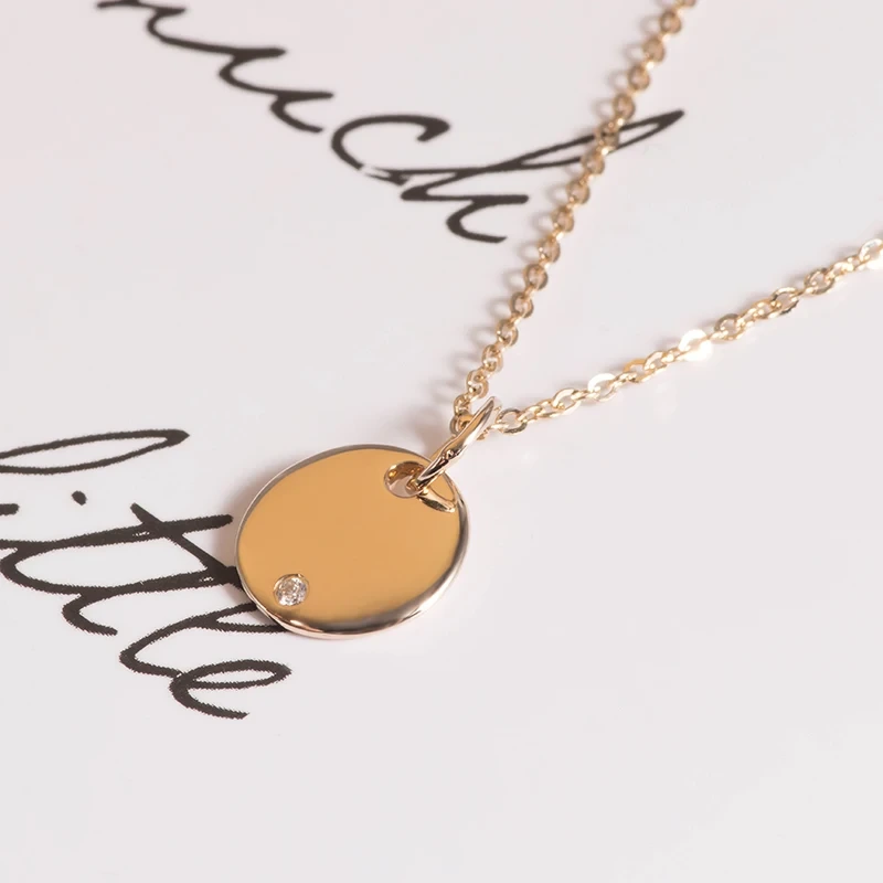 Custom Fine Jewelry Necklace 925 Silver 14k Yellow Gold Moissanite Diamond With Gra Certified Necklace Pendant For Women Men 1