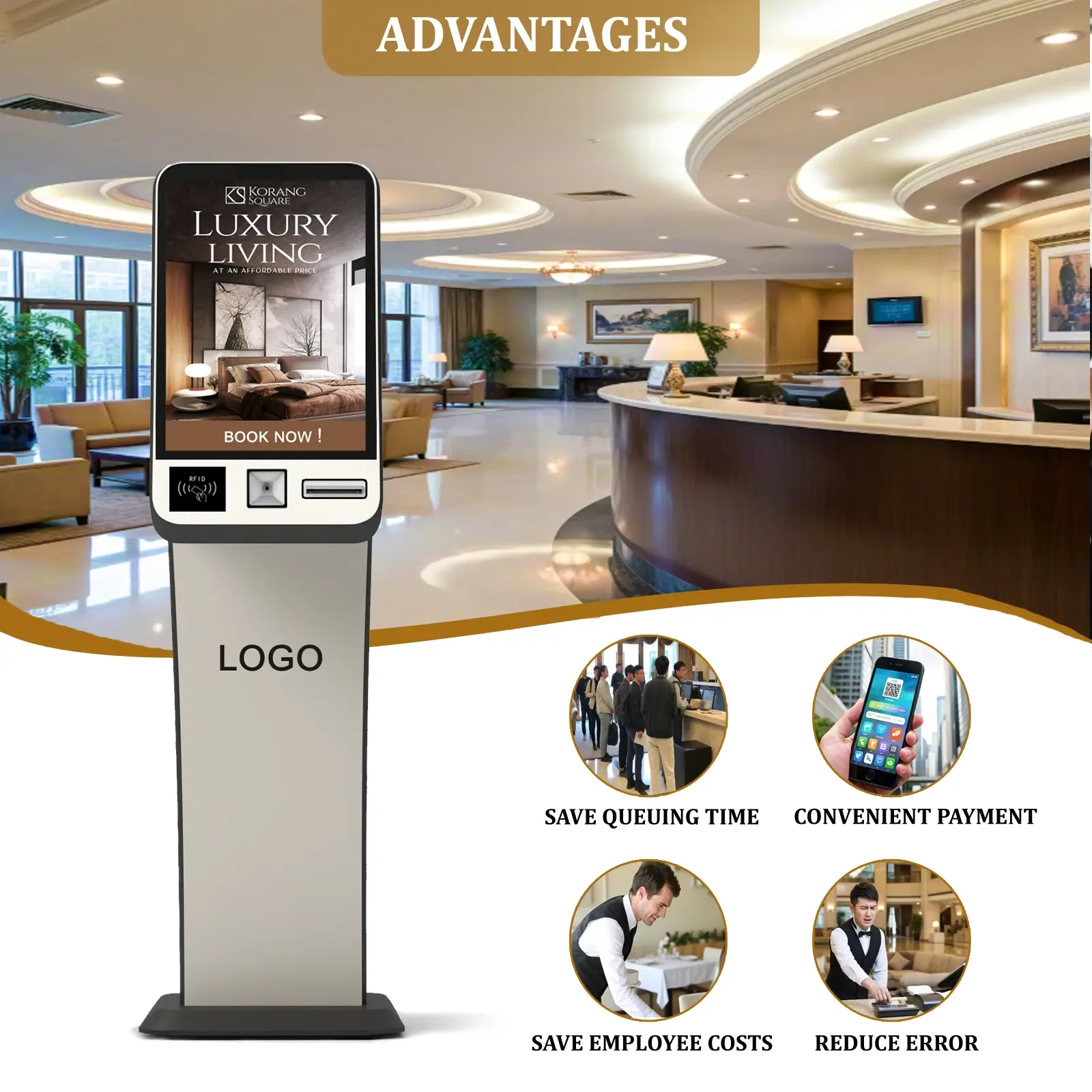 Hotel Check in Kiosk Hotel Kiosk Wholesale - E-Star 5
