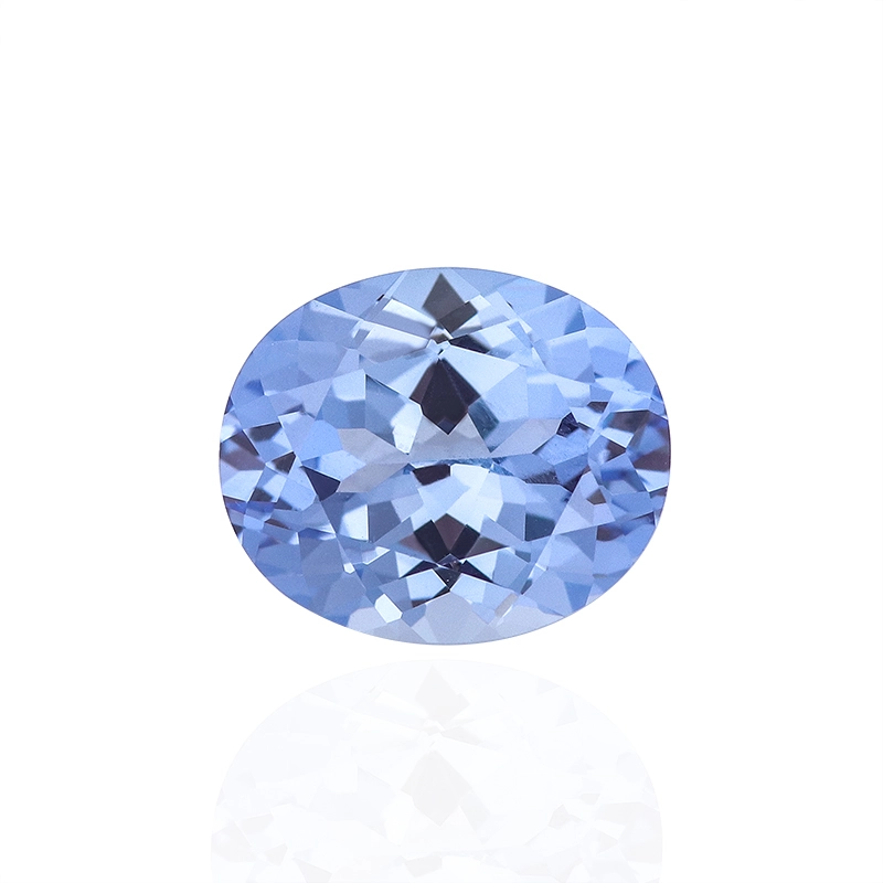 Certified Diamond Grc Faceted Gemstone Intense Blue Oval Brilliant Cut Lab Grwon Sapphire Diamond For Ring Making 1