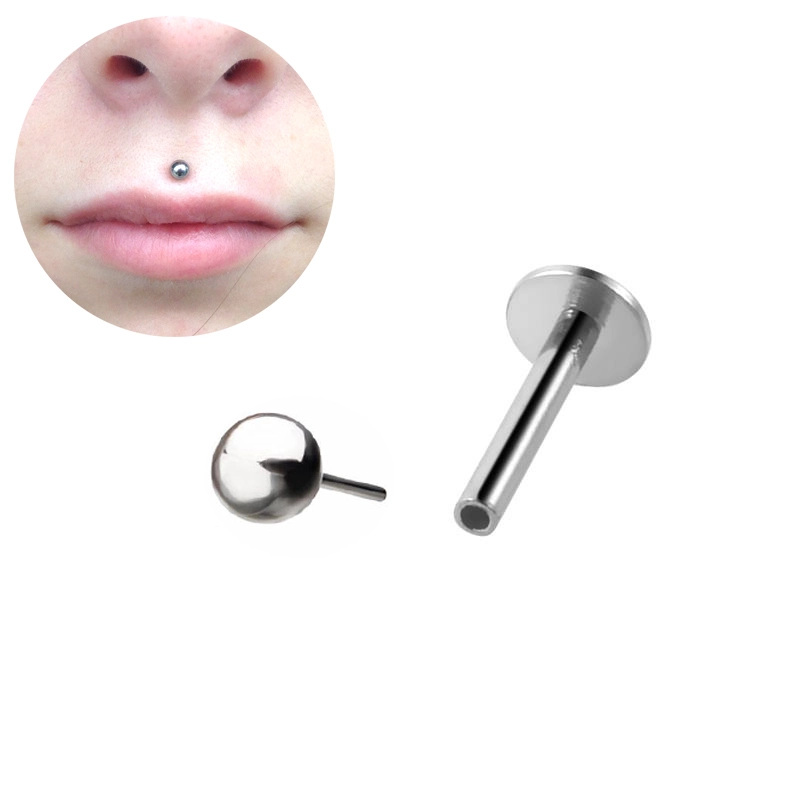 Eternal Metal Astm F136 Titanium Nipple Threadless Labret Body Piercing Tragus Tops Jewelry 1