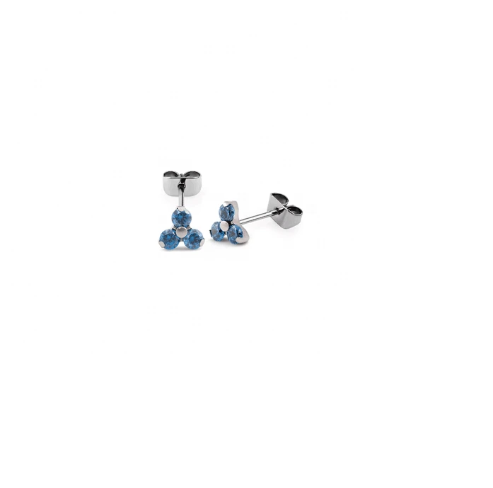 Eternal Metal Astm F136 Titanium Cz Prong Set Implant Grade Titanium Earring Post Body Jewelry 1