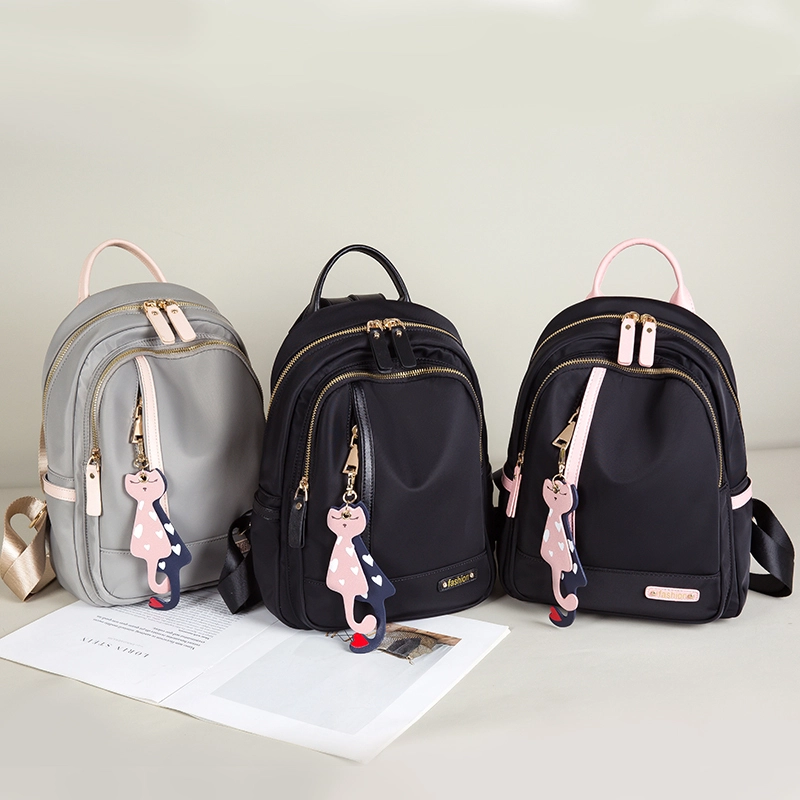 Universal Zipper Sealed Student Backpack Outdoor Travel Bag With Polyester Lining Wholesale For Notebook Storage. 1