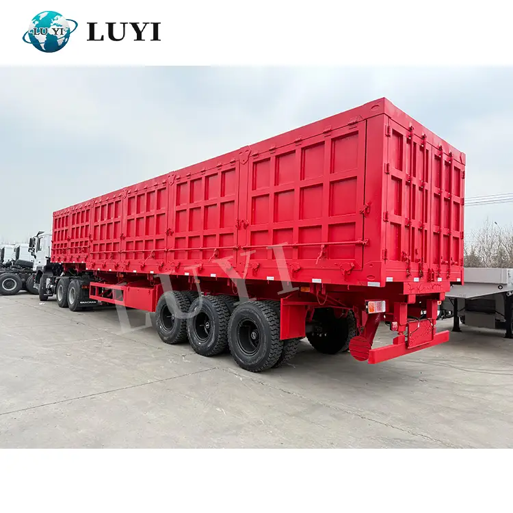 3 Axle Side Hydraulic Tipper Semi Trailer 1