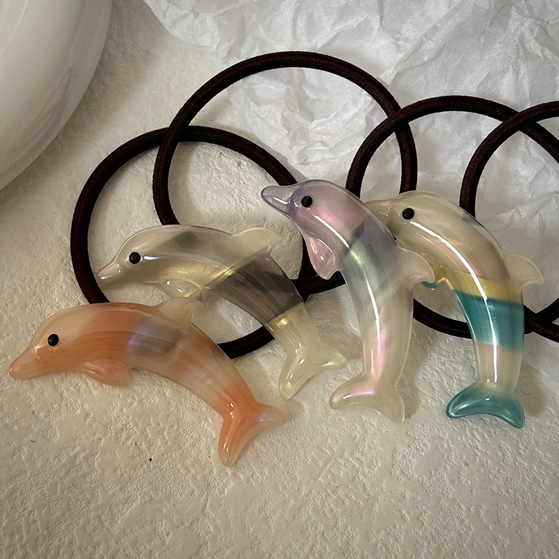 Dowell Korean Style Cute Dolphin Acetic Acid Hair Loop Hair Rope 1