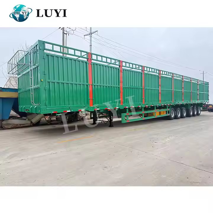 Tipo de 6 ejes Tipo de alta capacidad de carga de carga Semi 5