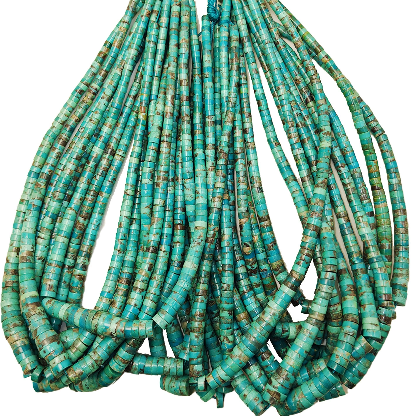 Natural Turquoise Green Blue Heishi 5mm-10mm Diy Beads Making Different Jewelry Gift Handmade High Quality Gemstone 1