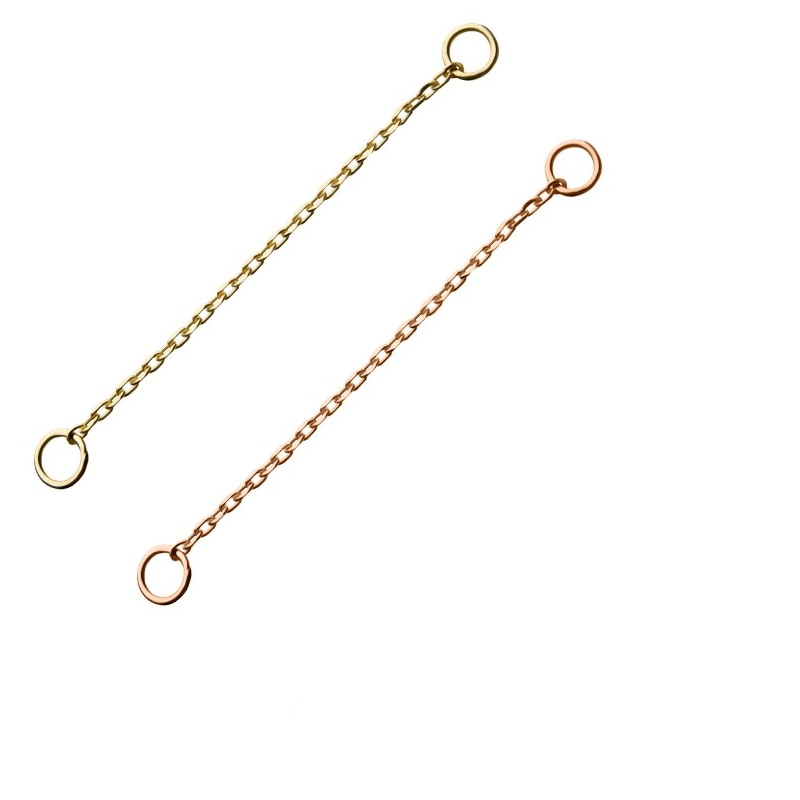 Eternal Metal White 14k Real Solid Gold Rope Body Chain 1