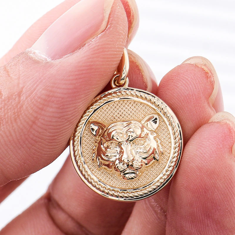 Pass Diamond Tester Gra Certificate Hip Hop Jewelry Custom Necklace Pendant Logo 14k Yellow Gold Vvs Moissanite Diamond Pendant 1