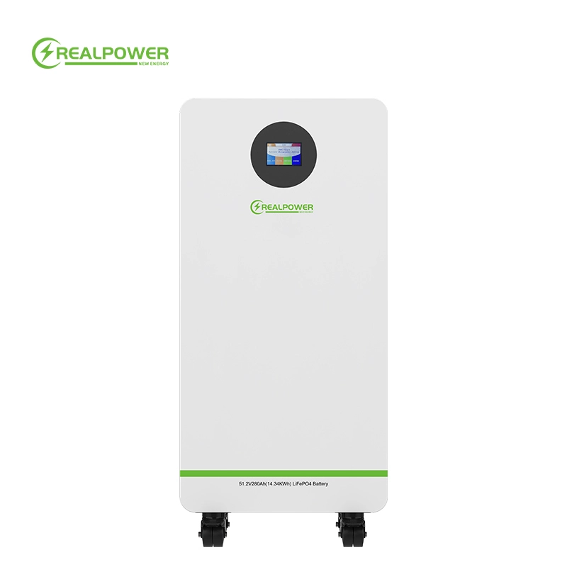 Realpower New Powerwall Battery 5.12v 280ah 15kw With 6000cycle Time Solar Battery 1
