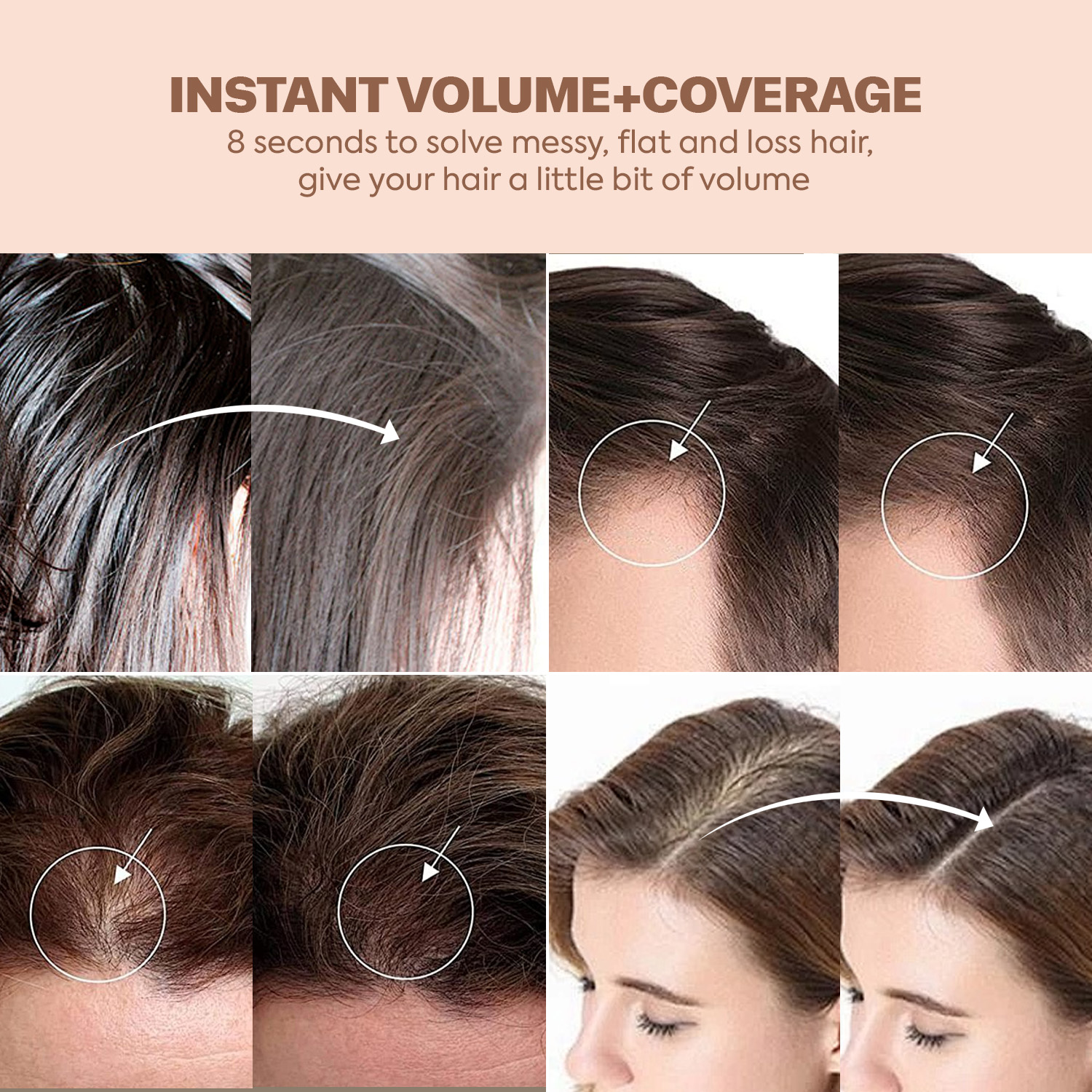 Label Pribadi 2-in-1 Bubuk Tekstur Rambut Untuk Kontrol Minyak, Volume & Cover Up Root 6