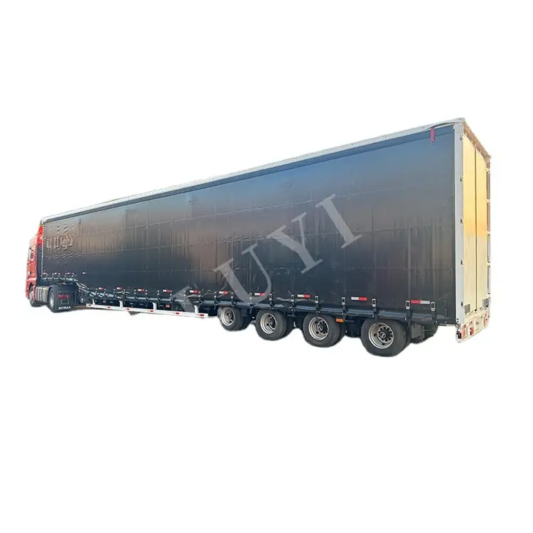 4-axle waterproof side curtain trailer 1