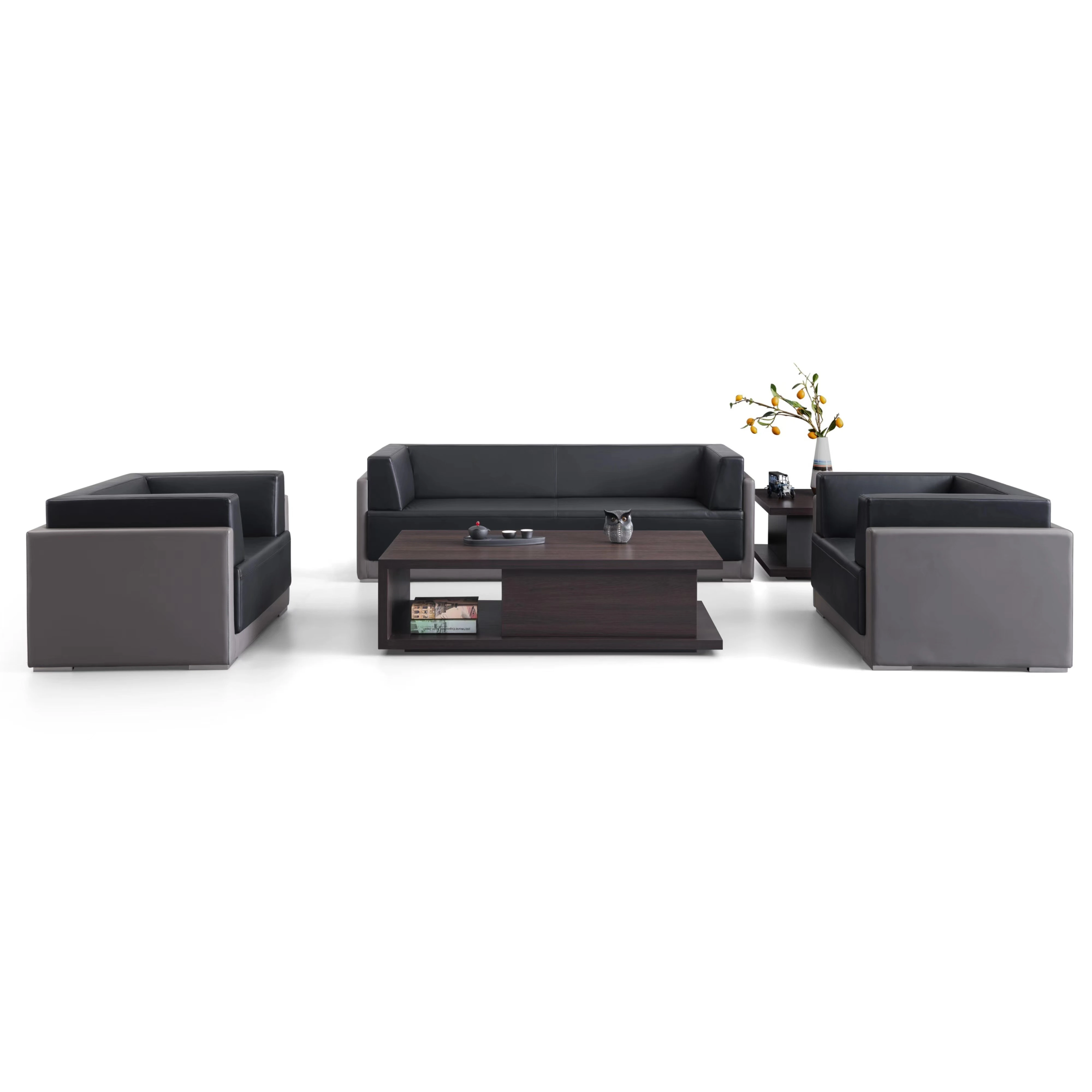 High Quality Leather Office Sofa Set with Style and Comfort 1