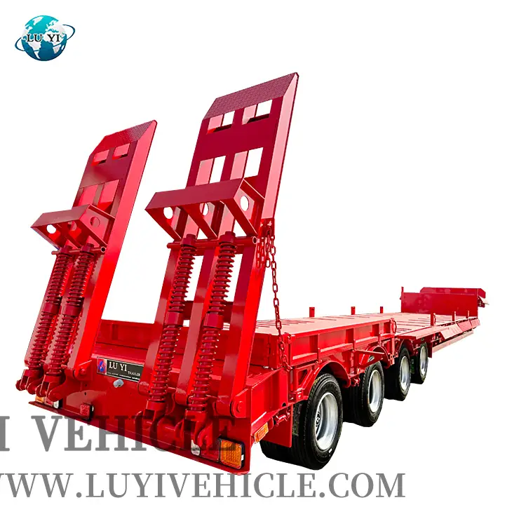 70 T extensible remolque de camión de cama baja cargador de baja servicio 1