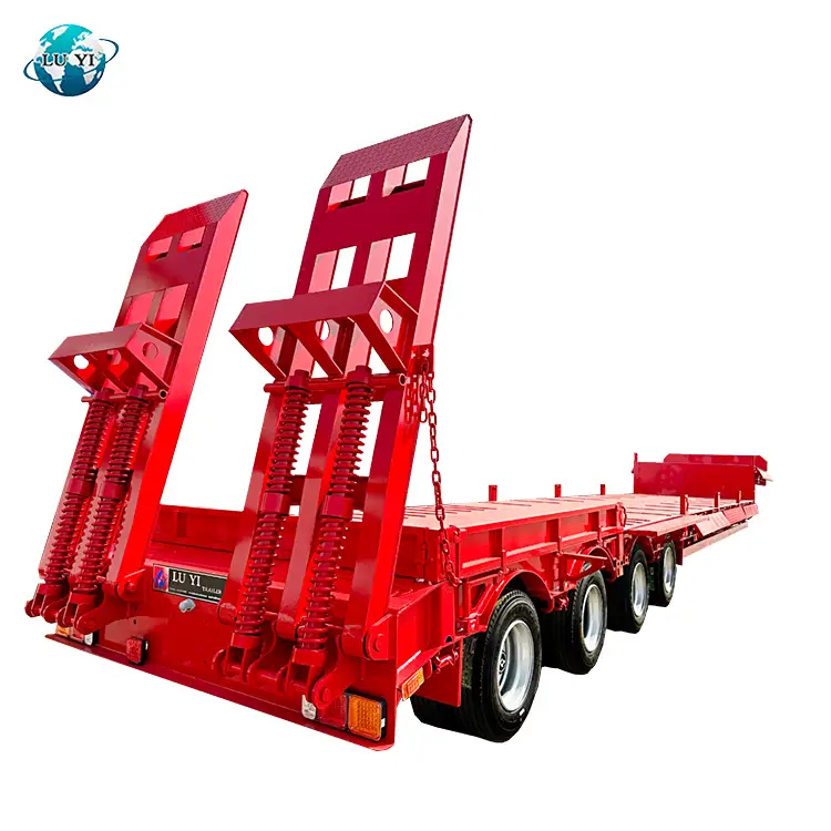 70 T extensible remolque de camión de cama baja cargador de baja servicio 1
