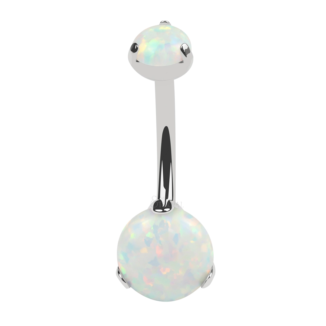 Eternal Astm F136 Navel Opal Stone Belly Piercing Titanium 1