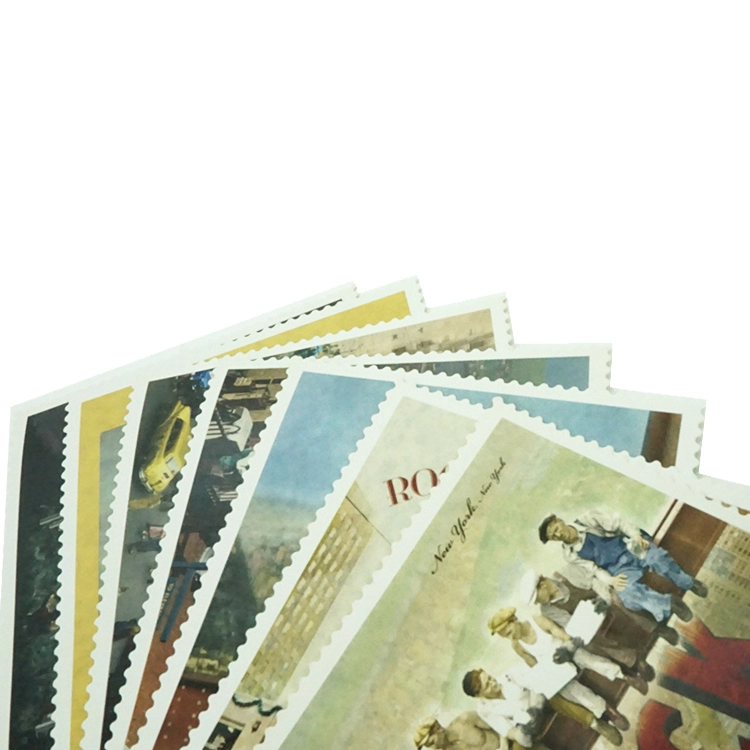 Papier blanc Carte postale C1S Art Foiled Printing 1