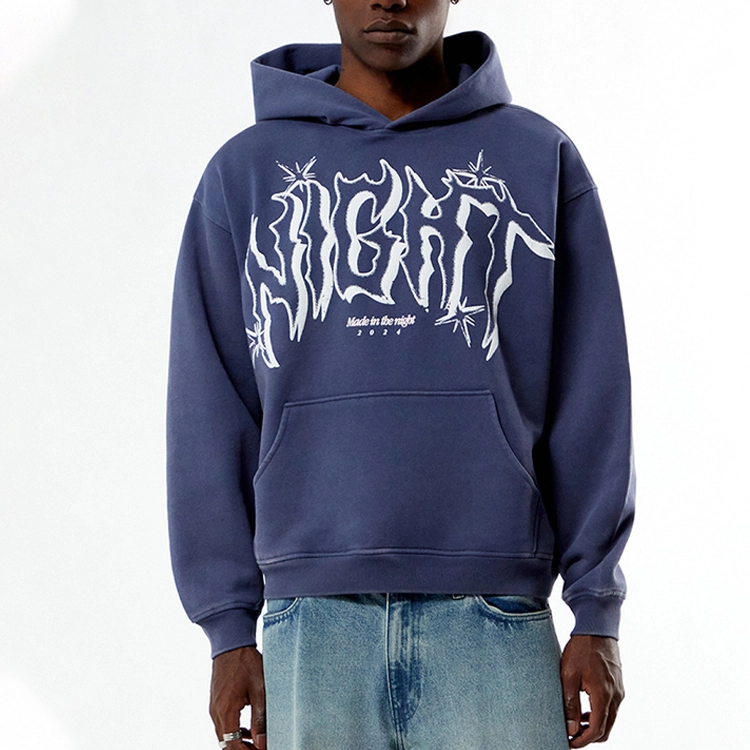 Heavyweight Cotton Men's Luxury Pullover Hoodie Oversized Custom Print Hoody With Hooded Collar 1