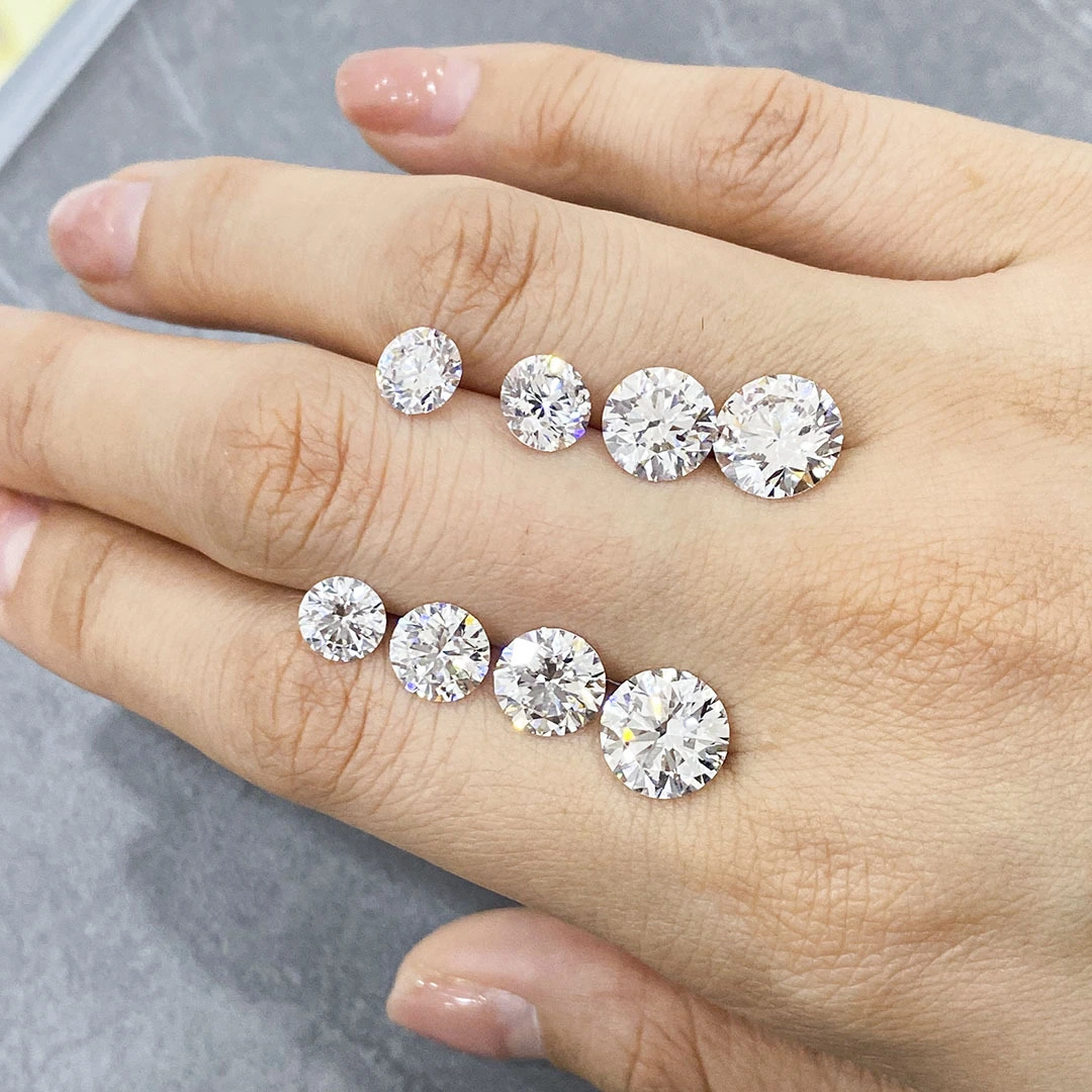 Venta de acciones al por mayor 1CT 2CT 3CT 4CT 5CT 6CT Round Brilliant Cut E Color VVS2 IGI Certificado CVD CVD HPHT Diamond 1
