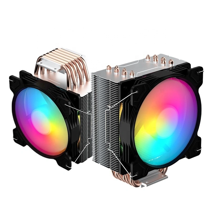4 U-heatpipes Oem Custom Copper Radiator Heatsinks Rgb Fan Cpu Cooler 1