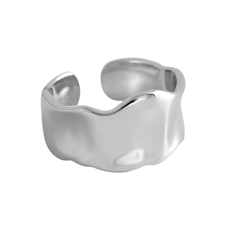 Manufacturers Wholesale Fashion Irregular Shape Copper Opening Adjustable Ring Jewelry 1