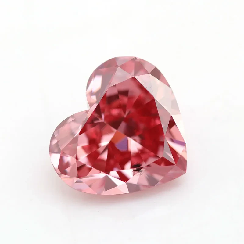 1.89 Carat Pink Heart Cut Cvd Lab Grown Diamond Loose Diamonds SI1 Clarity Igi Certified Diamonds 1
