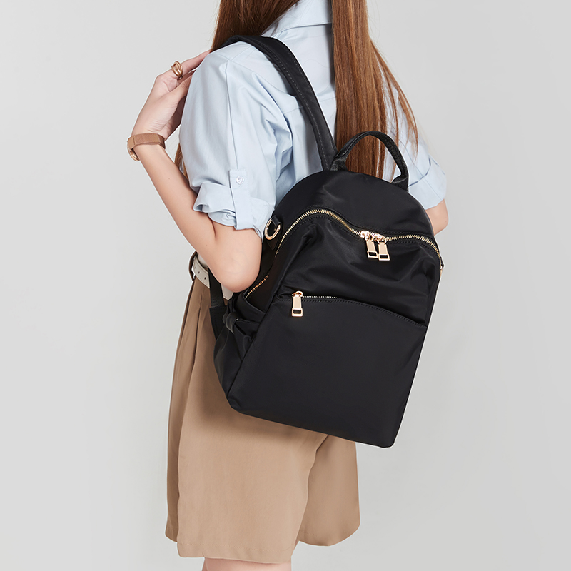 Custom Logo Outdoor Travel University Student Academy School Bag Fashion Simple Women Pu Waterproof Backpack 7