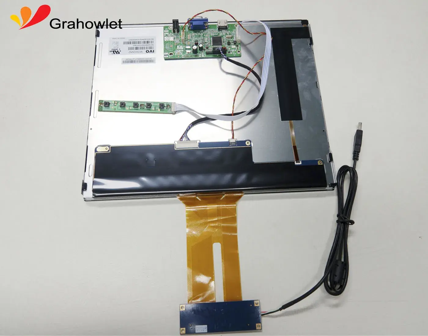 Tft Lcd Display Factory 15 Inch 1024x768 Tft Lcd Screen Displays with Capacitive Multi Touch - - Grahowlet 3