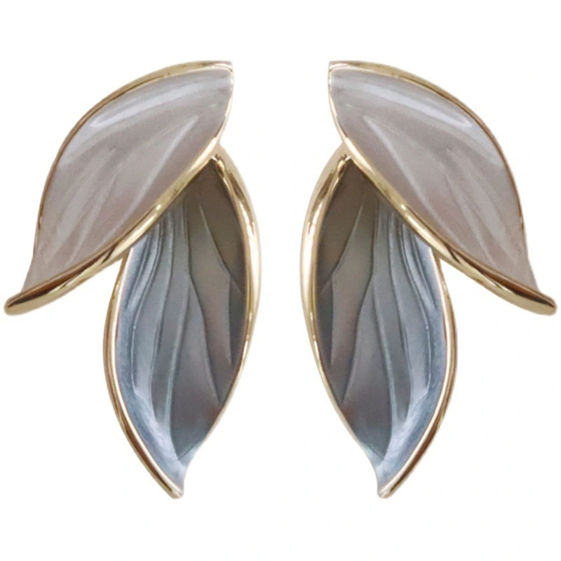 Wholesale Of Simple And Fashionable Oil Dropping Leaf Flower Style Women's Earrings And Personalized Earrings 1