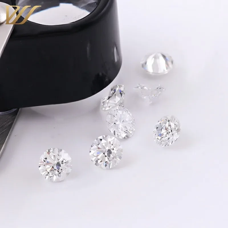 Provence Manufacturing Price Lab Diamond High Quality Cvd Diamond White Round Cut 4 Carat Handmade For Ring Making 1