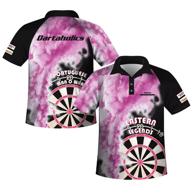T-shirts de fléchettes personnalisés par sublimation 1