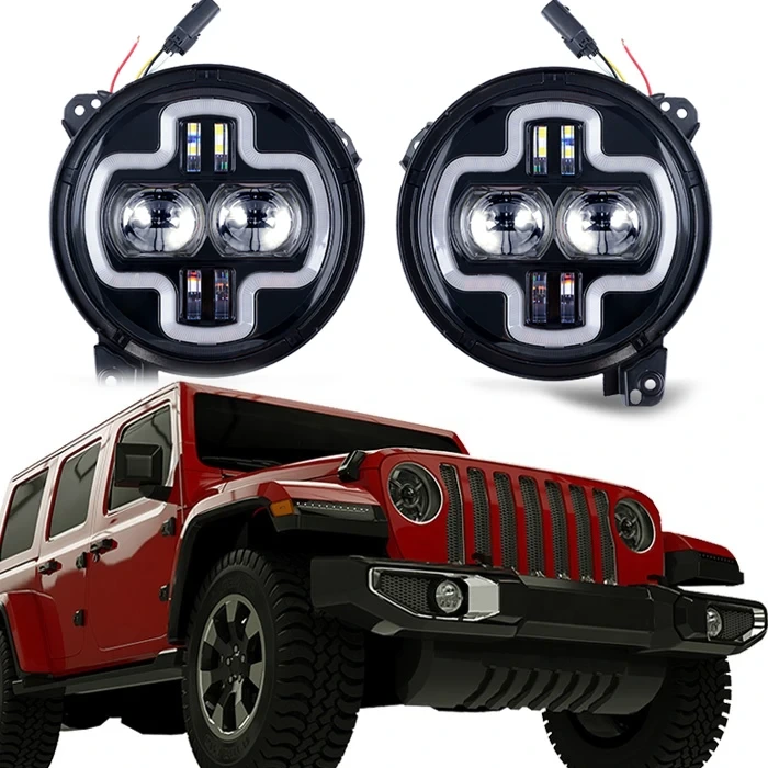 7 LED7 LED Car Headlight High Low Beam for Jeeps Wrangler 1