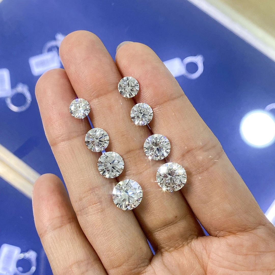 Wholesale Lowest Round Brilliant Cut 1ct-5ct F -vvs-vs Clarity Lab Grown Cvd Diamond Igi Certificate Lab Grown Diamond 1