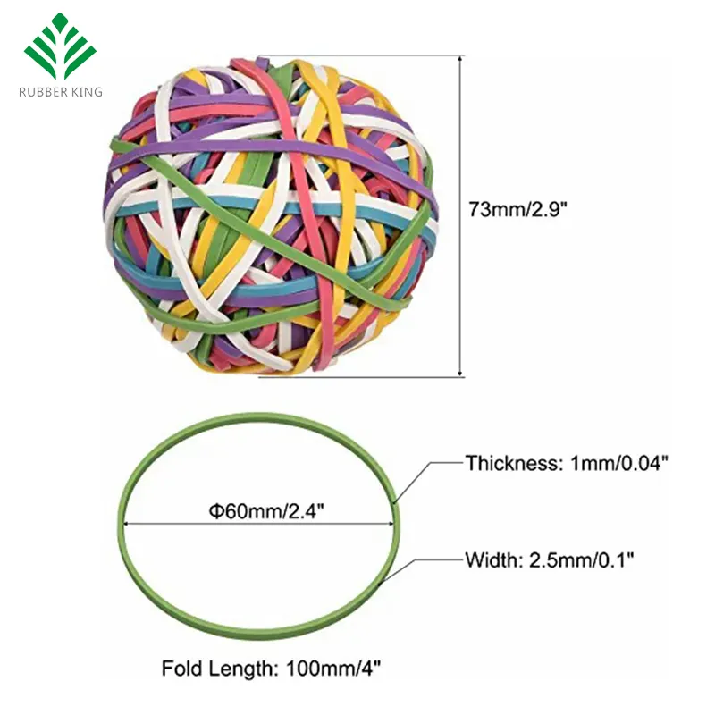 Synthetic Rubber Bands Colorful - - Rubber King 7