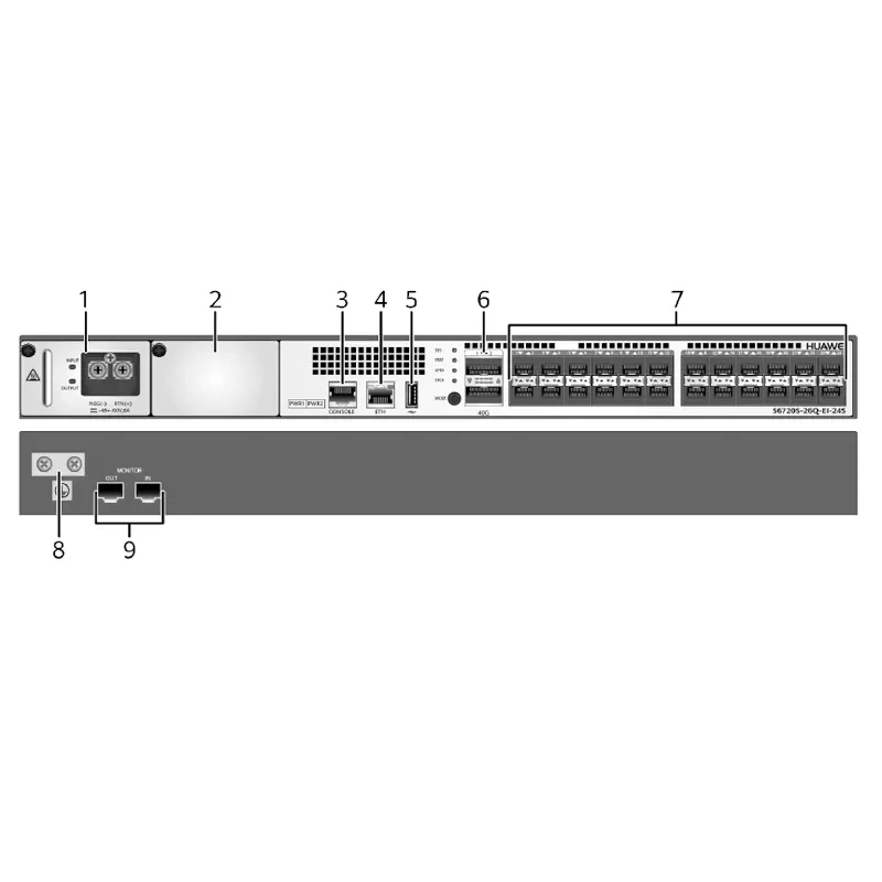 S6720S-26Q-EI-24S-DC 02350MTS S6720-EI Series Ethernet Switch for h w 1