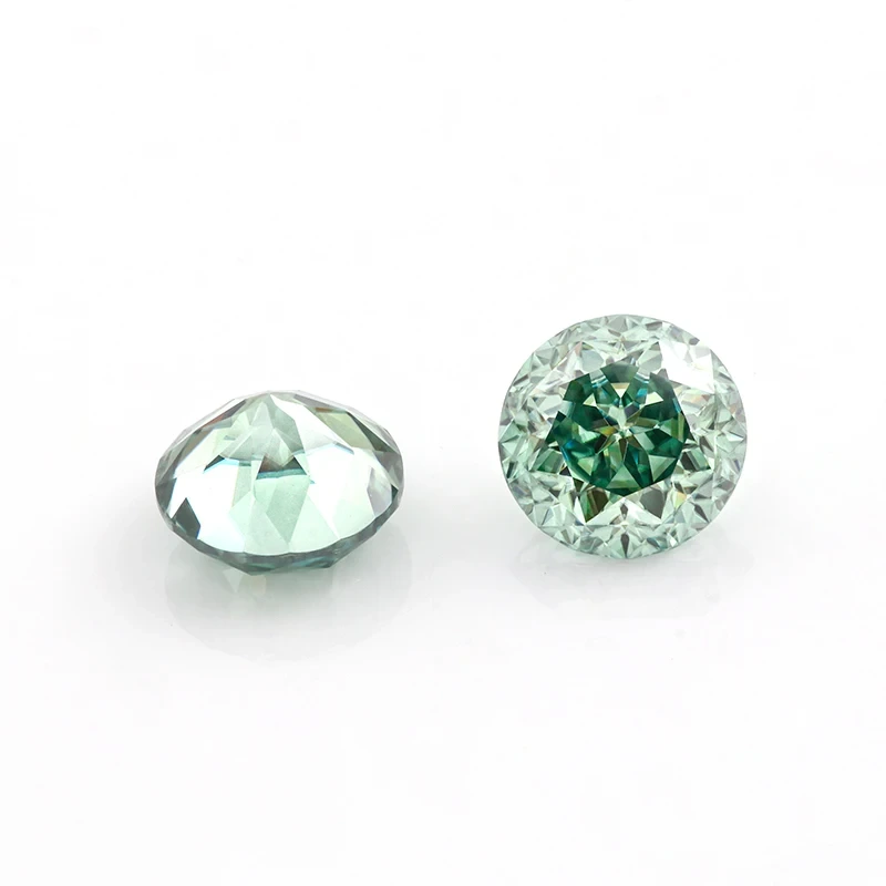 Very Attractive Crystal Flower Look Blue & Green Jubilee Cut Vvs Loose Moissanite 2021 Popular For Jewelry 1