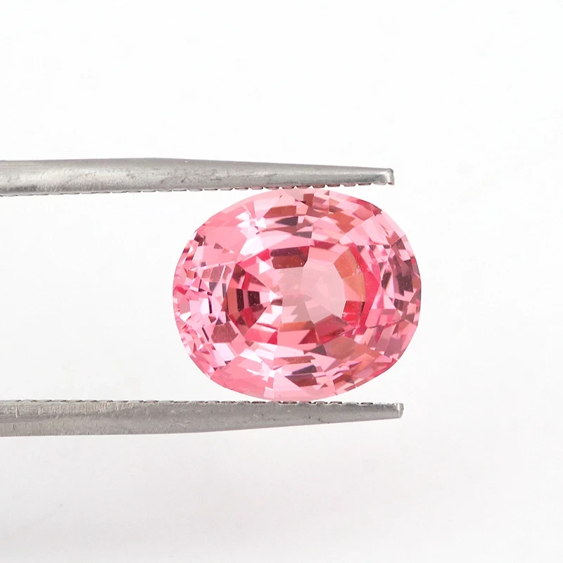 Custom Beautiful Pink Color Loose Stone Custom Luxury Jewelry Lab Grown Gemstone Synthetic Pink Stone Diamond 1