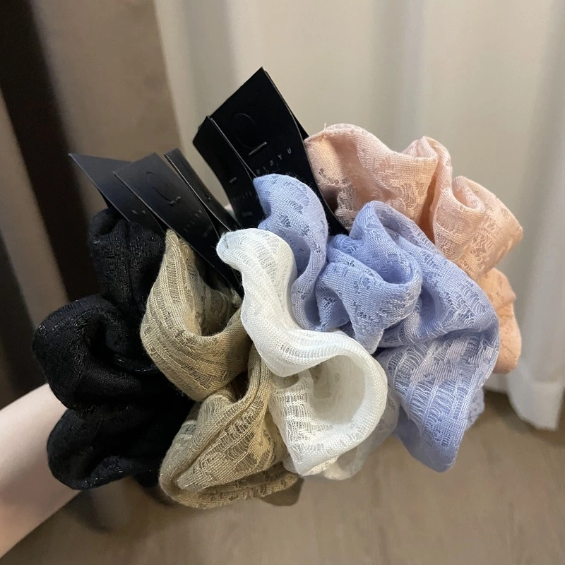 Dowell New Spring Summer French Popular Style Haar-Accessoires Großhandel maßgeschneiderte Stoff-Haargummis 1