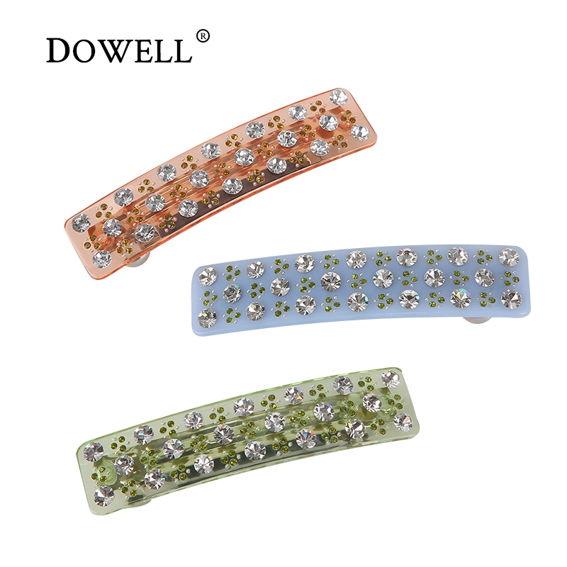Dowell Korean 2022 Großhandel neue Haarspangen aus Acetat mit Strasssteinen 1