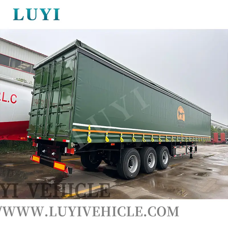 3 Axles Side curtain type Bulk Cargo Transportation 1