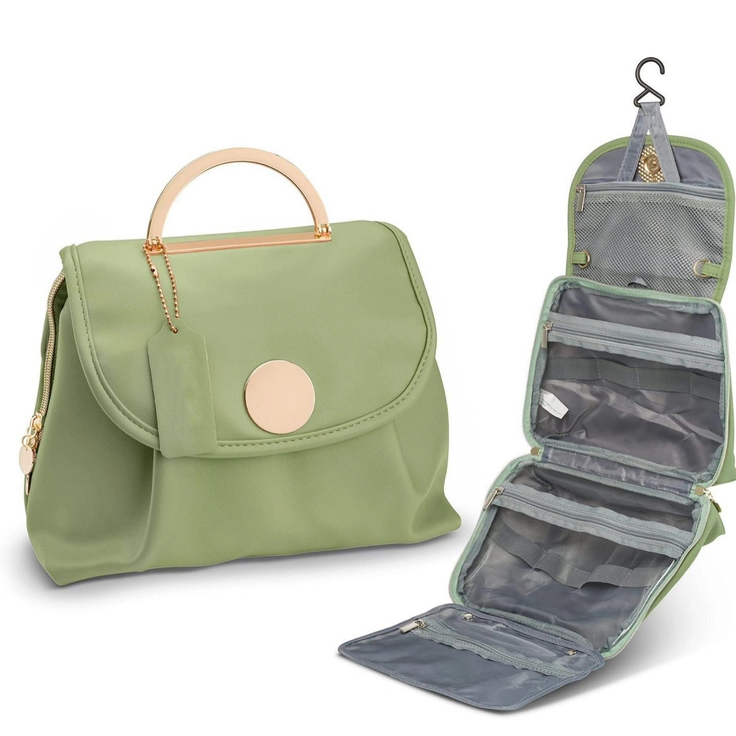 Neceser colgante impermeable con gancho, neceser de viaje, color personalizado 1
