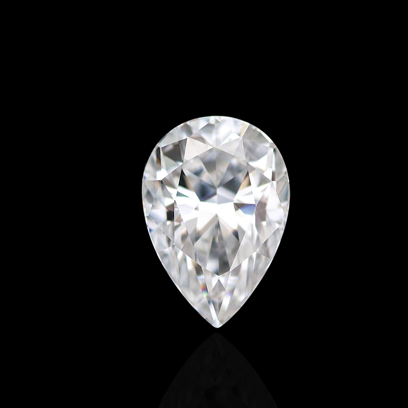 Hybrid Ice Crushed Pear Cut Moissanite Loose Gems D-vvs1 Colorless Hybrid Cut Diamond Moissanite Stone Pass Test 1