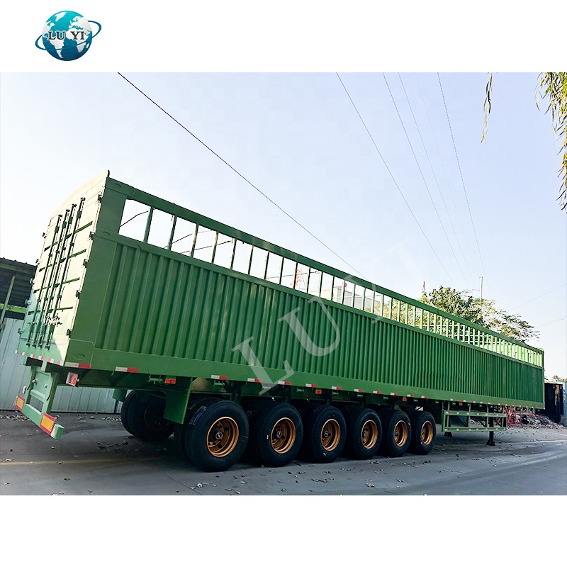 6 ejes Semitrailer de carga de la cerca alta | Luyi 3