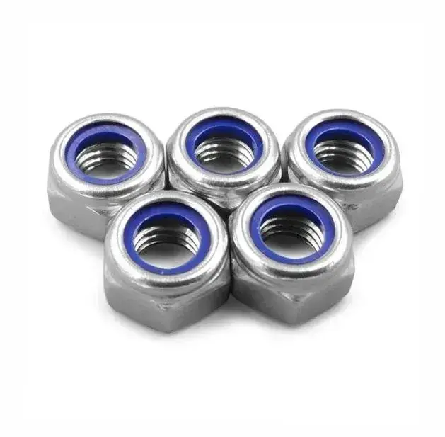 Bestcustom Nuts Internal Thread Plastic Insert Nylon Lock Nut 4