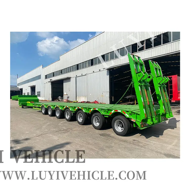 7 прицепа с низким прицепом грузовика Lowboy. 1