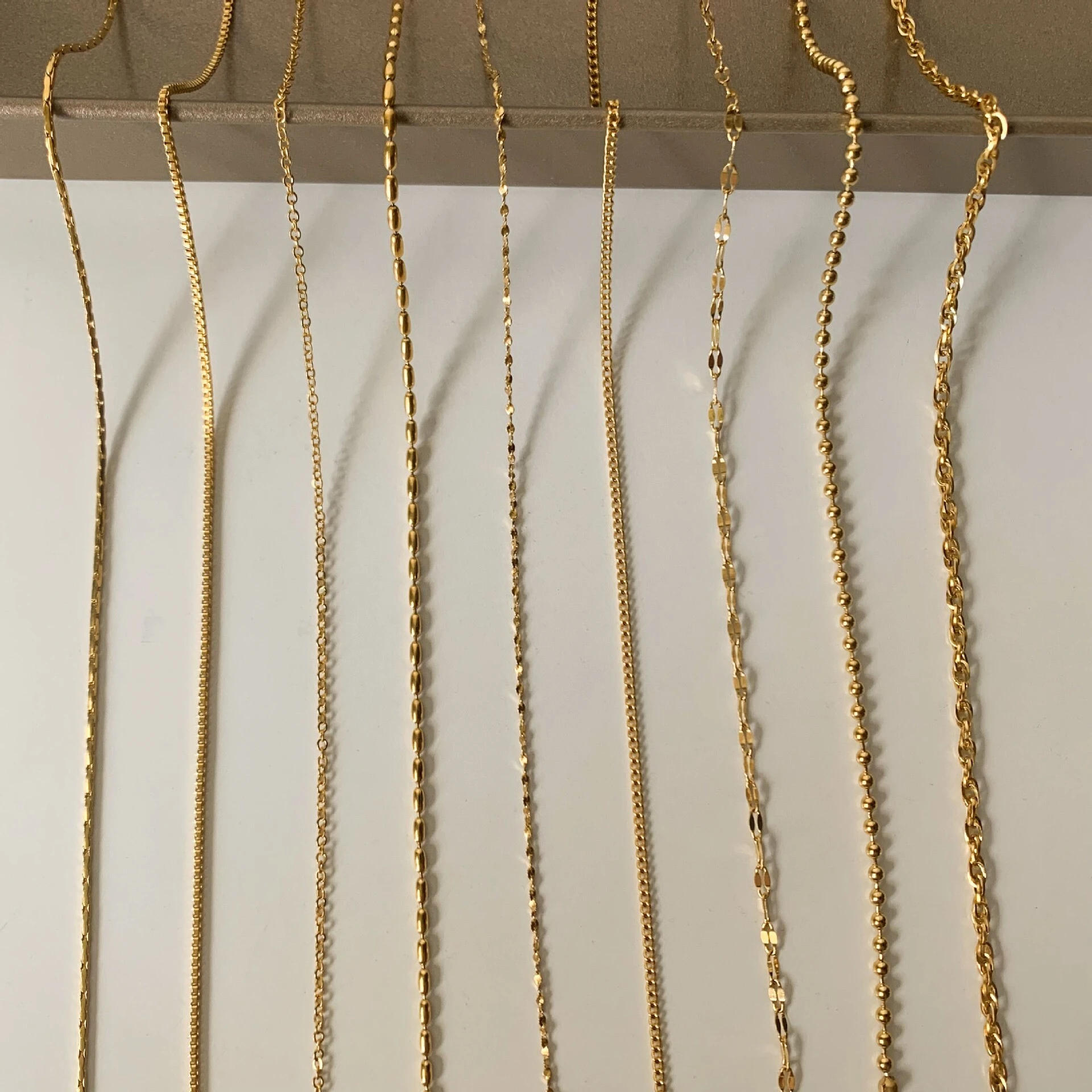 Snake Bone Chain Embossed Chain Necklace Full Sky Star Titanium Steel Plated 24k Gold Sunflower Collar Chain 1