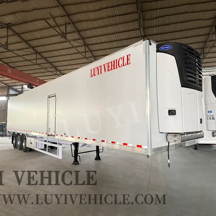90 м³ 3-осевой охлажденный прицеп для мяса & 1